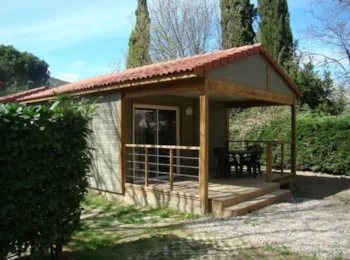 Mietunterkunft - Hütte Komfort 29M² - 1 Zimmer (Clim + Tv + Plancha) - Camping Les Portes du Canigou