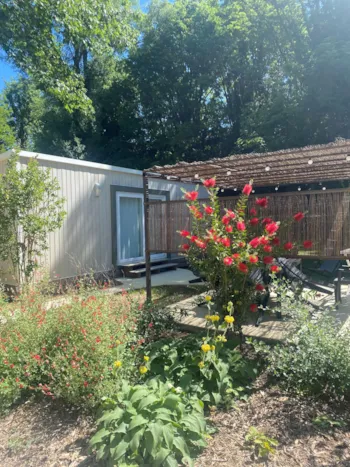 Mietunterkunft - Mobil-Home Premium  34M² - 3 Zimmers (Klimaanlage, Tv, Plancha) - Camping Les Portes du Canigou