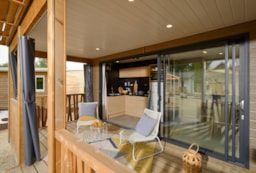 Accommodation - Chalet Premium 32M² - 2 Rooms (Clim + Tv) *** New 2024 !!! - Camping Les Portes du Canigou