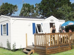 Location - Mobil-Home Neptune 24.5M² - 2 Chambres - Avec Terrasse - -- DOMAINE MON CALME --   Camping & Appart Hôtel