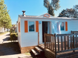 Huuraccommodatie(s) - Stacaravan Castelli 24M² - 1 Slaapkamer - Terras - -- DOMAINE MON CALME --   Camping & Appart Hôtel