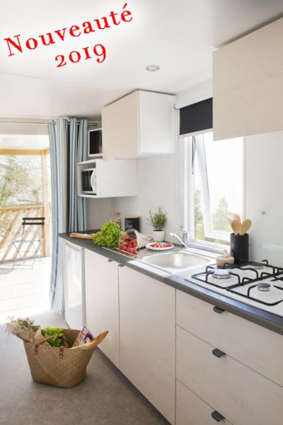 Mobile Home Cocoon VIP 22.5 m² 2 bedrooms  with covered terrace