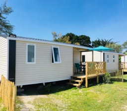 Huuraccommodatie(s) - Staracaravan Cocoon Vip 22.5 M² 2 Kamers  - Terras Overdekt Terras - -- DOMAINE MON CALME --   Camping & Appart Hôtel