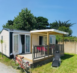 Accommodation - Mobile Home Belle Île Vip 26.10 M² 2 Bedrooms  With Covered Terrace - -- DOMAINE MON CALME --   Camping & Appart Hôtel