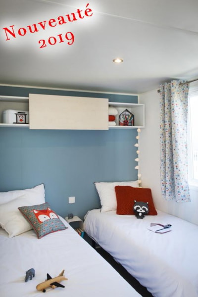 Mobile Home Belle Île VIP 26.10 m² 2 bedrooms  with covered terrace