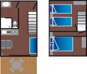 Apartment 48m² - 2 bedrooms (Night or week)