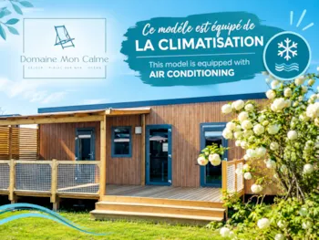 Location - Avec Clim Cottage Olympe 35 M² - 2 Chbres - 2Sdb - 2Wc-Equipement Haut De Gamme + Terrasse Xxl - -- DOMAINE MON CALME --   Camping & Appart Hôtel