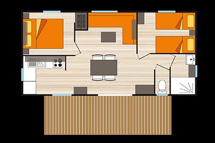 Mobil Home Grand Confort - Dimanche 2 Chambres 1 Voiture Ou 3 Motos Compris Dans Le Prix Mobil Home Grand Confort - Dimanche 2 Chambres 1 Voiture Ou 3 Motos Compris Dans Le Prix
