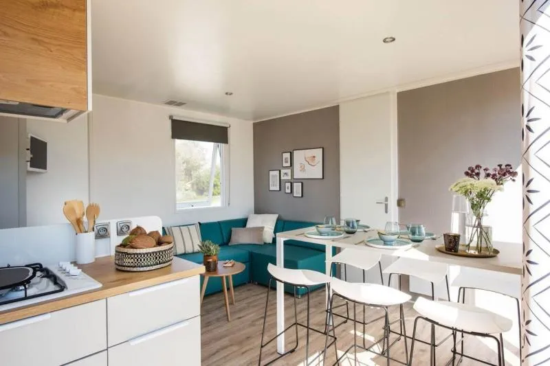 Location - Mobilhome Resort De Raoul 38M² - Capfun - Domaine Le Temps Libre