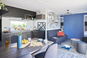 Locatif - Le Paradis - Mobilheim Luxe 3 Zimmer + 2 badezimmer + grillen + Jacuzzi - Camping Paradis Family des Issoux