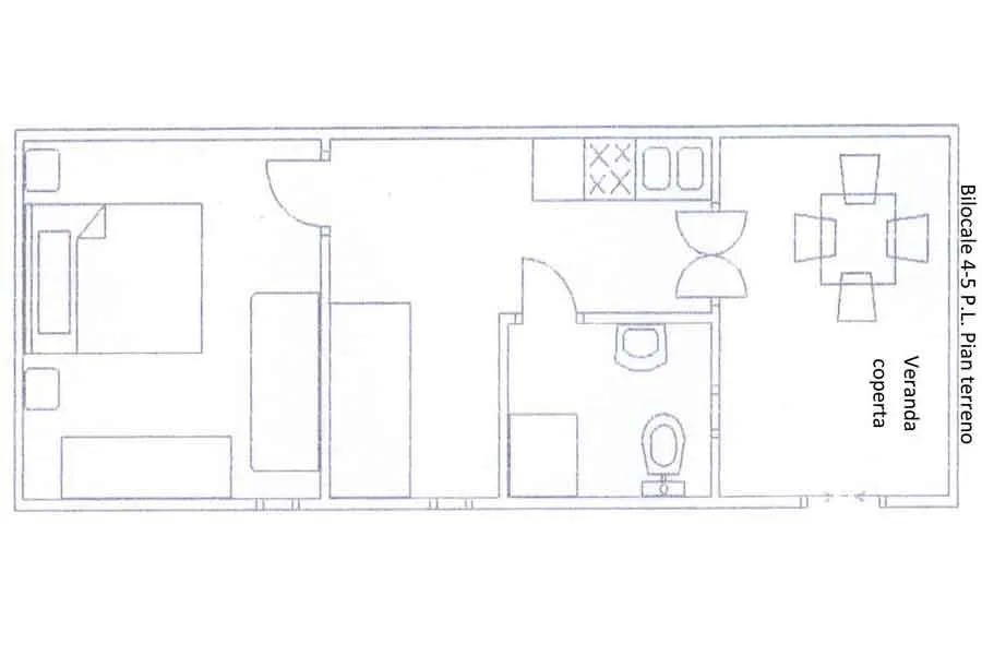 Location - Bungalow 2 Pièces - Camping Village Baia San Nicola