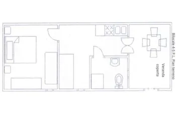 Mietunterkunft - Bungalow Zwei Räume - Camping Village Baia San Nicola