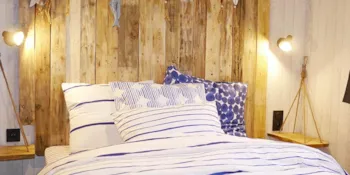 Mietunterkunft - Mobilheim Insolite 3 Schlafzimmer + Tv  + Überdachte Terrasse - Clico Chic - Camping Les Cabanes d'Oléron
