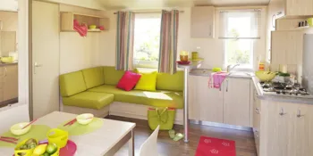Mietunterkunft - Mobilheim Confort 3 Schlafzimmer + Tv  + Überdachte Terrasse - Clico Chic - Camping Les Cabanes d'Oléron