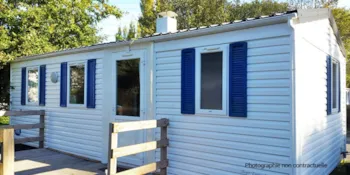 Mietunterkunft - Mobilheim Ancien 1Er Prix 2 Schlafzimmer - Clico Chic - Camping Les Cabanes d'Oléron
