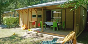 Mietunterkunft - Hütte Confort 3 Schafzimmer + Tv - Clico Chic - Camping Les Cabanes d'Oléron