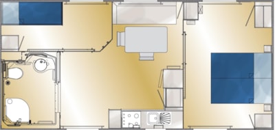Mobile-home Grand Large - adapted to the people with reduced mobility