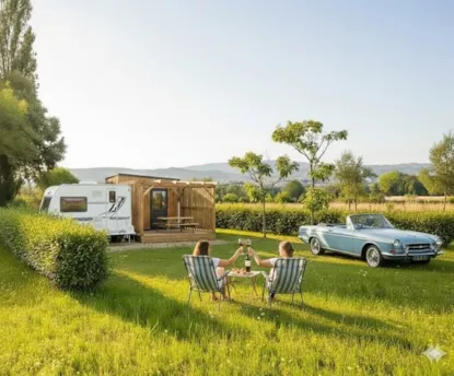 Premium Pitch (With Private Sanitary Facilities) New For 2026 (Non-Contractual Photo Created By Ai)