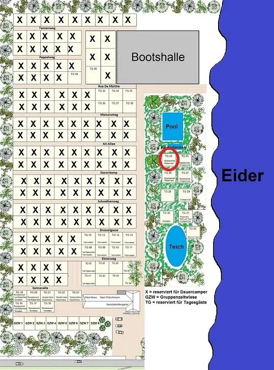 Emplacement - Emplacement Confort Tg 24 - Eidertal Camping