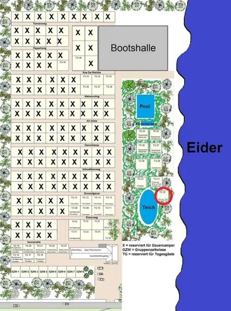 Emplacement - Emplacement Tente Tg 32 A - Eidertal Camping