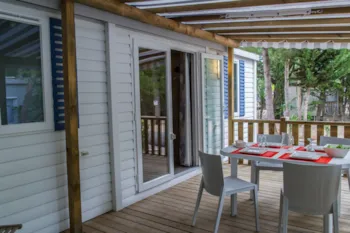 Mietunterkunft - New - Mobilheim Cordélia - 3 Schlafzimmer - Camping La Croix du Sud