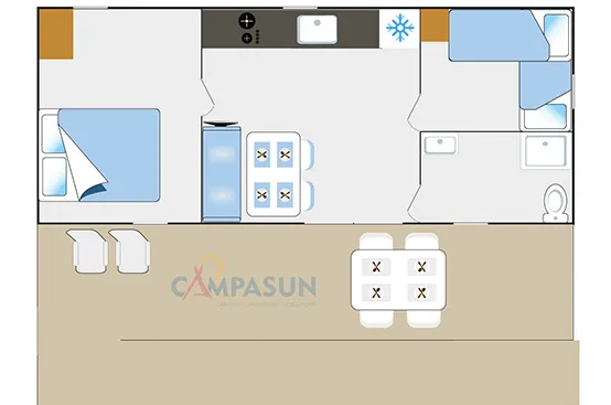 Cottage Pmr Adapté Pour Personnes À Mobilité Réduite - 30M² - 2 Chambres