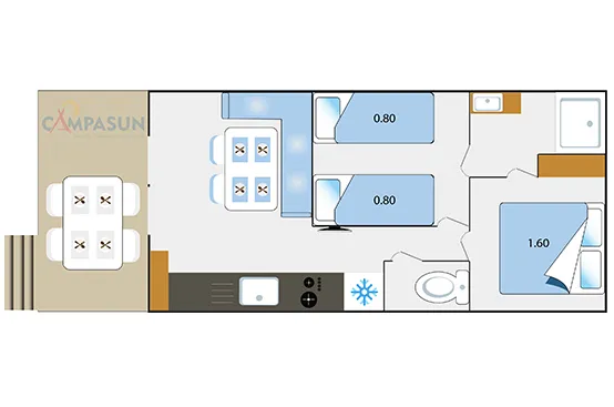 Cottage Premium Vue Lac - 27M² - 2 Chambres