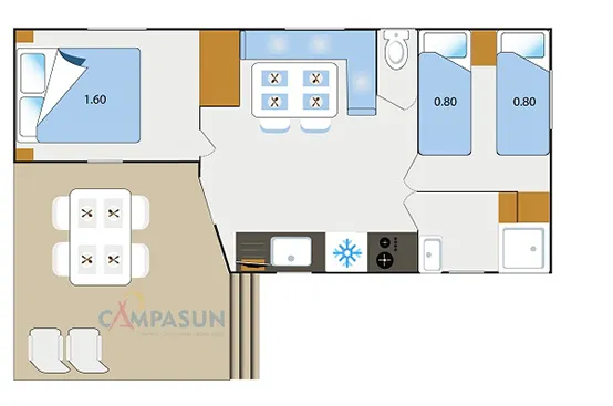 Cottage Etang - 27M² - 2 Chambres