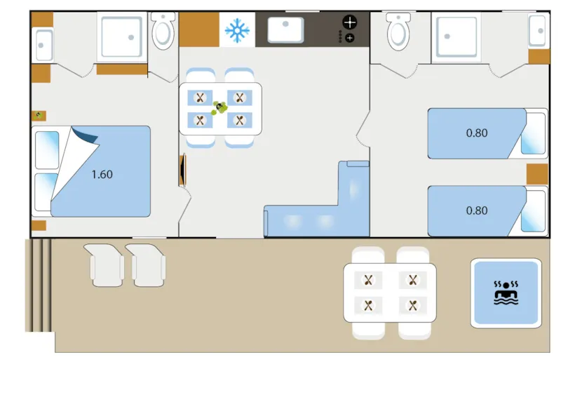 Cottage Ansouis Avec Jaccuzi 33M² - 2 Chambres - 2 Salles De Bain + Jacuzzi