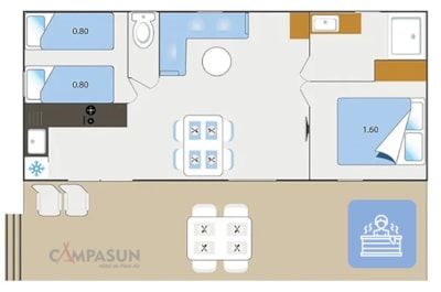 Mobil Home Lourmarin with Jacuzzi - 32m² - 2 bedrooms — 7