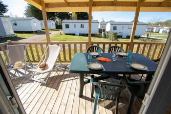 Mietunterkunft - Mobilheim Komfort Me - 3 Schlafzimmer - Camping Mirabel La Renaudière