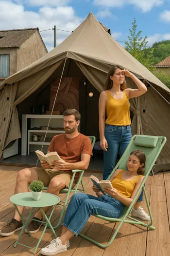 Mietunterkunft - Lodge-Zelt - Village Vacances Camboussel