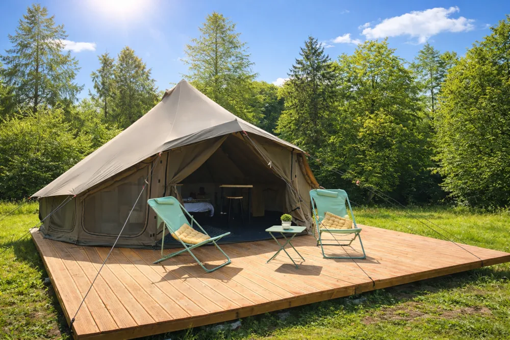 Location - Tente Lodge - Village Vacances Camboussel