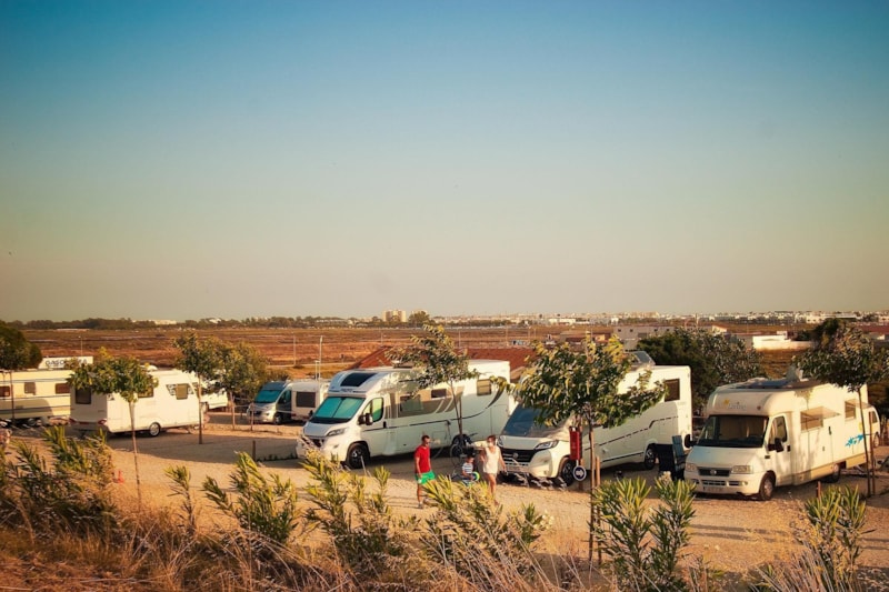 Motorhome pitch of more than 10 meters