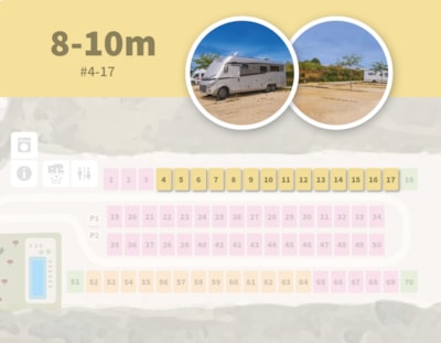 Motorhome pitch of 8 to 10 meters — 3