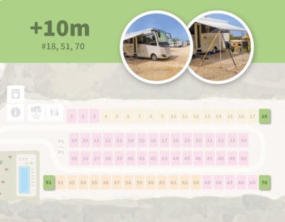 Motorhome pitch of more than 10 meters — 3