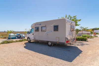 Motorhome pitch smaller than 8m. — 1