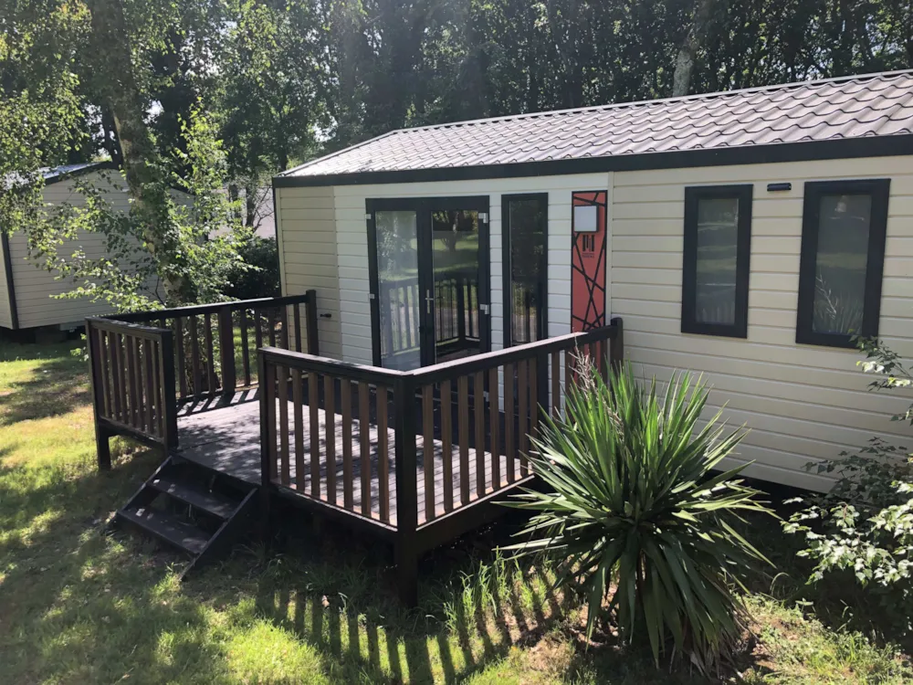 Location - Mobil-Home Bahia, Terrasse Semi-Couverte, Tv - Camping du Trez
