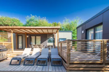 Mietunterkunft - Taos 8 Premium 4 Schlafz. 3 Bad. 59 M2 Jacuzzi - Camping Miremer