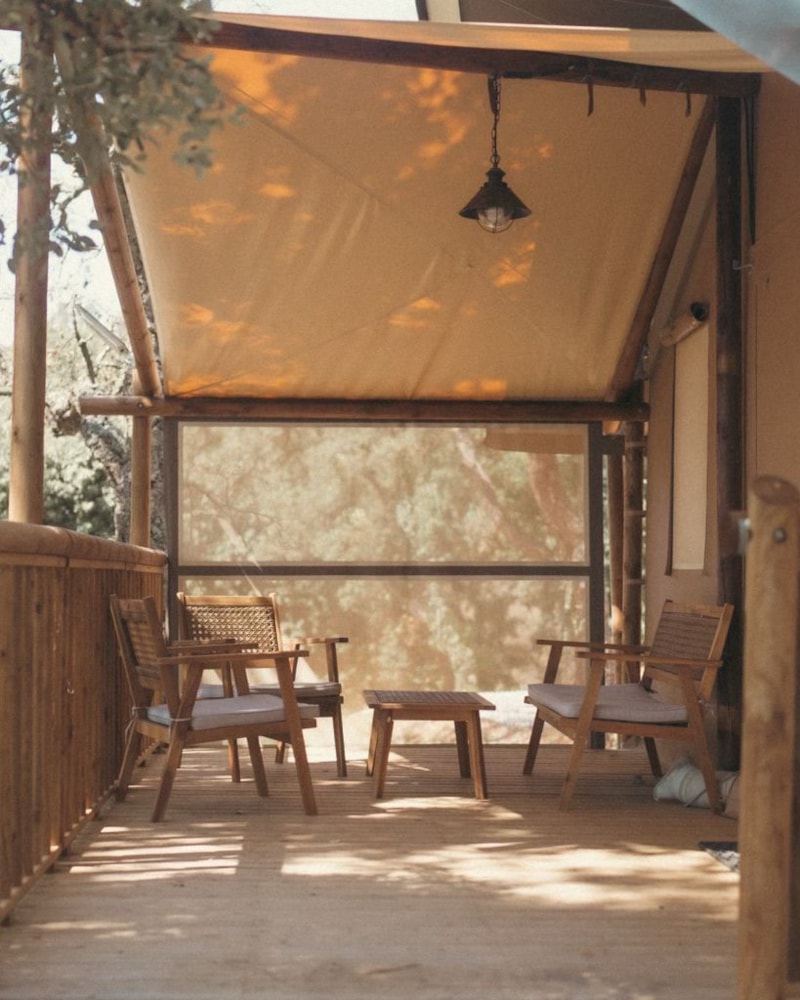 LODGE-ZELT mit 2 Schlafzimmern, 26 m2
