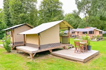 Mietunterkunft - Lodge Baléares - 10 M² - Ohne Sanitäranlagen - Camping Les Rives de l'Oust