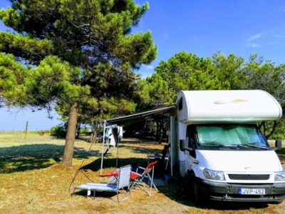 Pitch RVPark in the sun