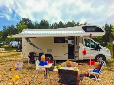 Pitch RVPark in the sun