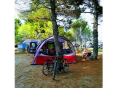 Pitch for a large tent