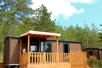 Mietunterkunft - Mobilheim 33M² Confort - 2 Schlafzimmer + Halbüberdachte Terrasse + Tv + 2 Badezimmer + Seeblick - Flower Camping InNature
