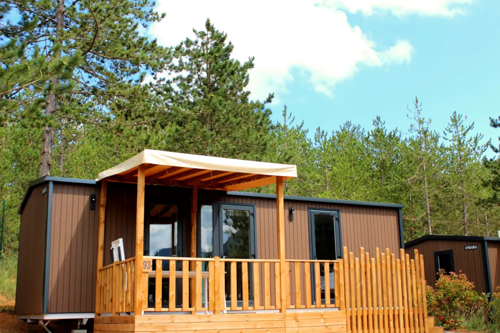 Casa Mobile 33m² Confort - 2 camere + Terrazza semi-coperta + TV + 2 bagni + Vista sul lago