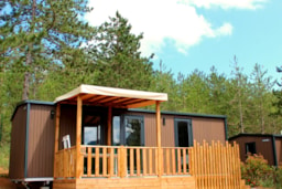 Location - Mobil-Home 33M² Confort - 2 Chambres + Terrasse Semi-Couverte + Tv + 2Sdb + Vue Lac - Camping InNature