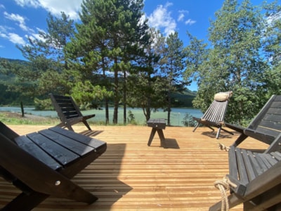 Villa 116m² Premium - 3 bedrooms + lake view terrace + TV + 2 bathrooms + Spa + Dishwasher