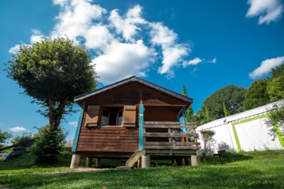 Chalet Malin 13m² - 1 bedroom - with toilet - shower at the campsite sanitary block - — 1