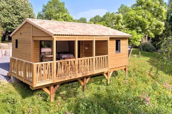 Mietunterkunft - Hütte Premium 34M² - 2 Schlafzimmer - - Camping Beau Rivage